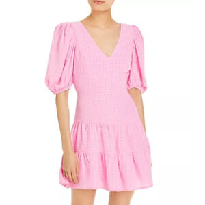 French Connection Women's Dress Birch Puff Sleeve Size 0 Pink color
